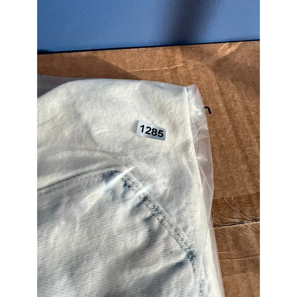 Old Navy Denim Shorts Girl's 14 Distressed Acid Washed Elastic Adjustable Waist